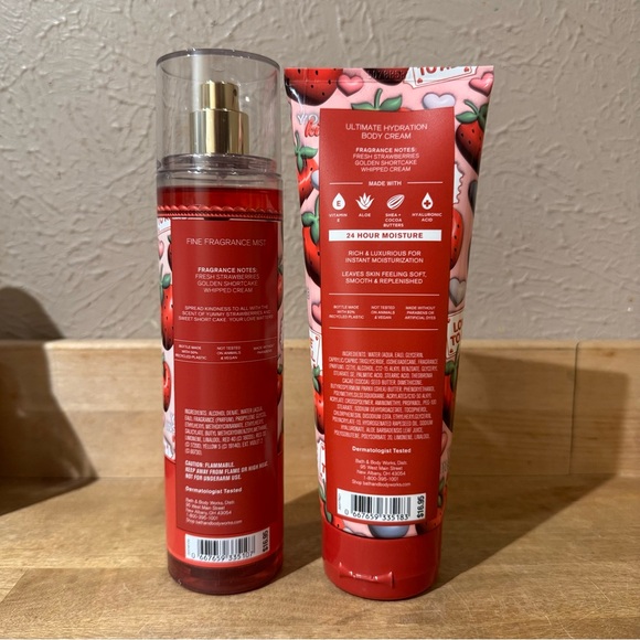 NWT Strawberry Pound Cake Hydration Cream and Fragrance Mist Bundle - Picture 2 of 2